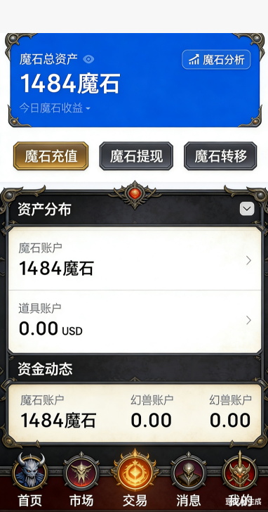 魔域SF宝石背包展示